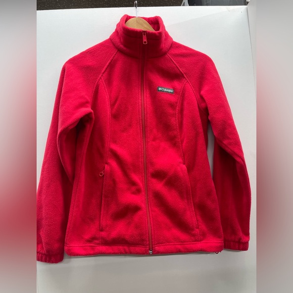Columbia Jackets & Blazers - Columbia Women's Bright Red Fleece Jacket Teddy Style